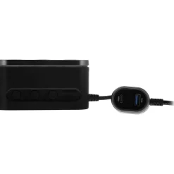Chargeur allume-cigare 7 en 1 prises USB-C noir