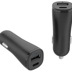 Chargeur allume-cigare USB-A + USB-C 32W