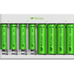 Chargeur secteur + 4 Piles AA + 4 Piles AAA