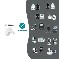 Chargeur Secteur USB Babymoov - Port Universel Mural - Adaptateur 5V
