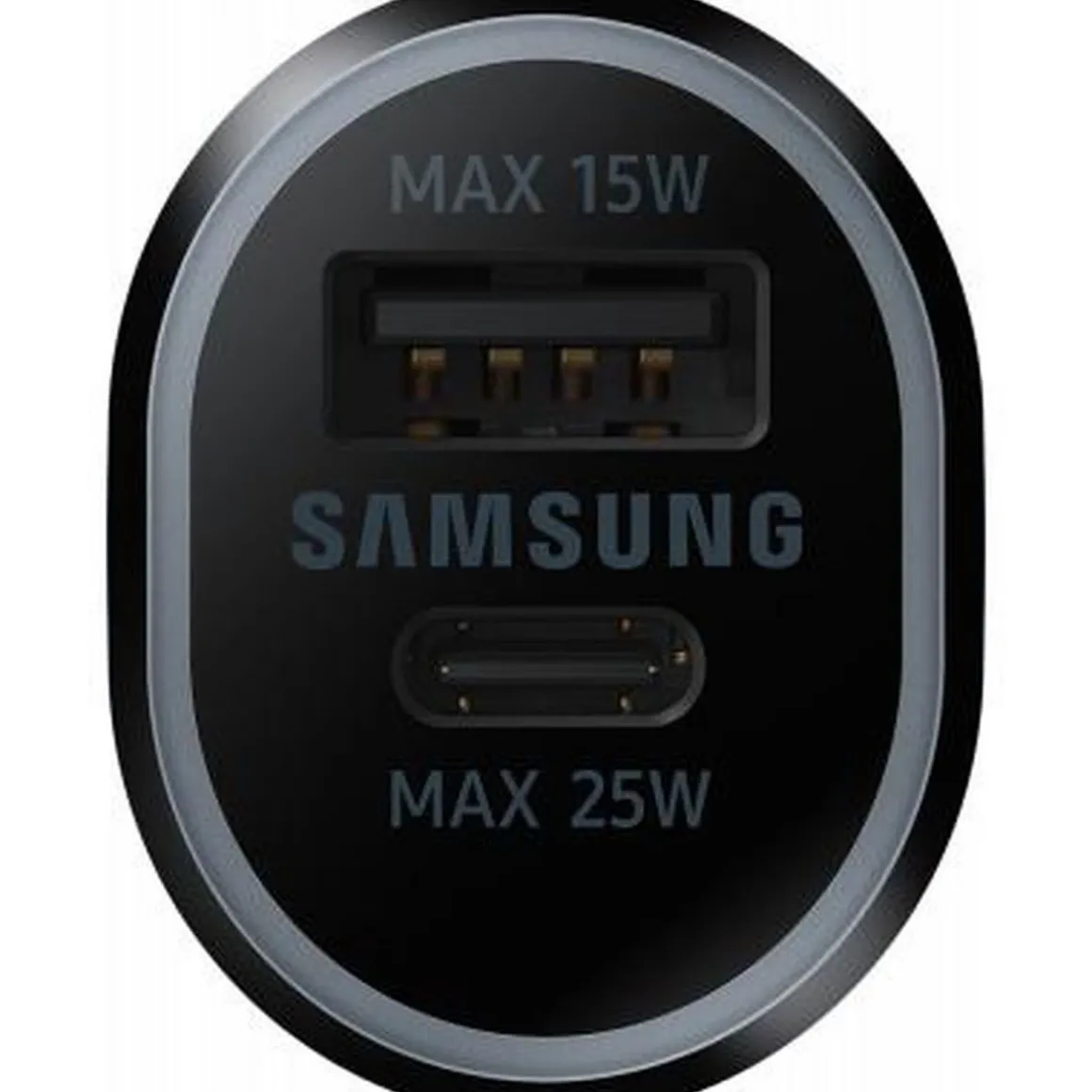 Chargeur voiture double Samsung USB A / USB C - Noir