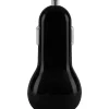 Chargeur voiture USB A/USB A 24W - Noir