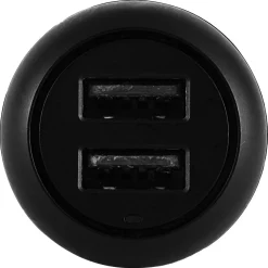 Chargeur voiture USB A/USB A 24W - Noir