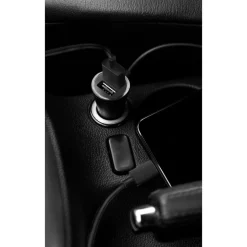 Chargeur voiture USB A/USB A 24W - Noir