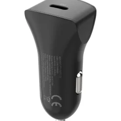 Chargeur voiture USB C+Câble Lightning - Noir