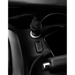 Chargeur voiture USB 12W - Noir