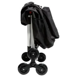 Chariot de Marché 3 Roues Pliable 100cm Noir