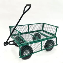 Chariot remorque grillagé de jardin WERKA PRO 65l