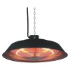 Chauffage électrique suspendu - 1500W - Noir