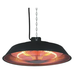 Chauffage électrique suspendu - 1500W - Noir