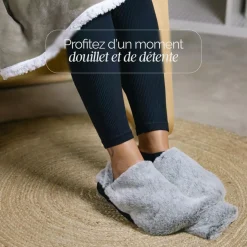 Chauffe pieds bouillotte douce 3 litres, déhoussable et antidérapant