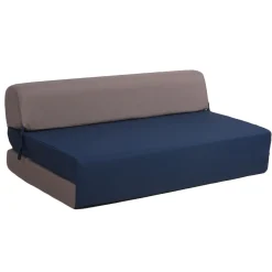 Chauffeuse 2 places tissu bicolore DUETTO