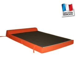 Chauffeuse convertible 2 places en tissu uni CHAPI