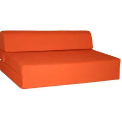 Chauffeuse convertible 2 places en tissu uni CHAPI