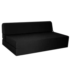 Chauffeuse convertible 2 places en tissu uni CHAPI