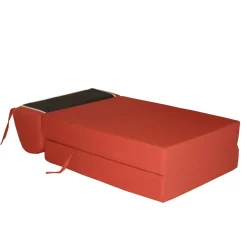 Chauffeuse convertible 1 place en tissu uni CHAPI