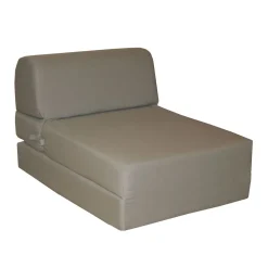 Chauffeuse convertible 1 place en tissu uni CHAPI