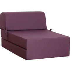 Chauffeuse convertible 1 place en tissu uni CHAPI