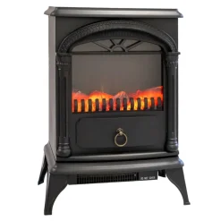 Cheminée électrique 1800W Effet flamme Chauffage infrarouge Santorin NIKLAS