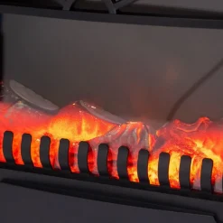 Cheminée électrique 1800W Effet flamme Chauffage infrarouge Santorin NIKLAS