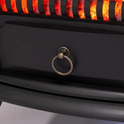 Cheminée électrique 1800W Effet flamme Chauffage infrarouge Santorin NIKLAS