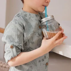 Chemise bébé en gaze de coton Gao