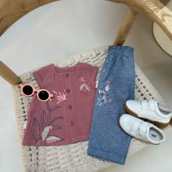 Chemisier enfant en gaze de coton Olbia