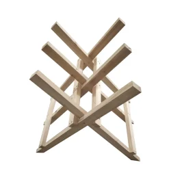 Chevalet en bois WERKAPRO à 3 supports pour sciage de bûches