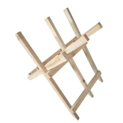 Chevalet en bois WERKAPRO à 3 supports pour sciage de bûches