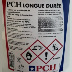 Chlore lent stick 300g 5.1kg - hypochlorite calcium longue duree