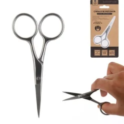 Ciseaux de Précision Moustache 10cm Argent