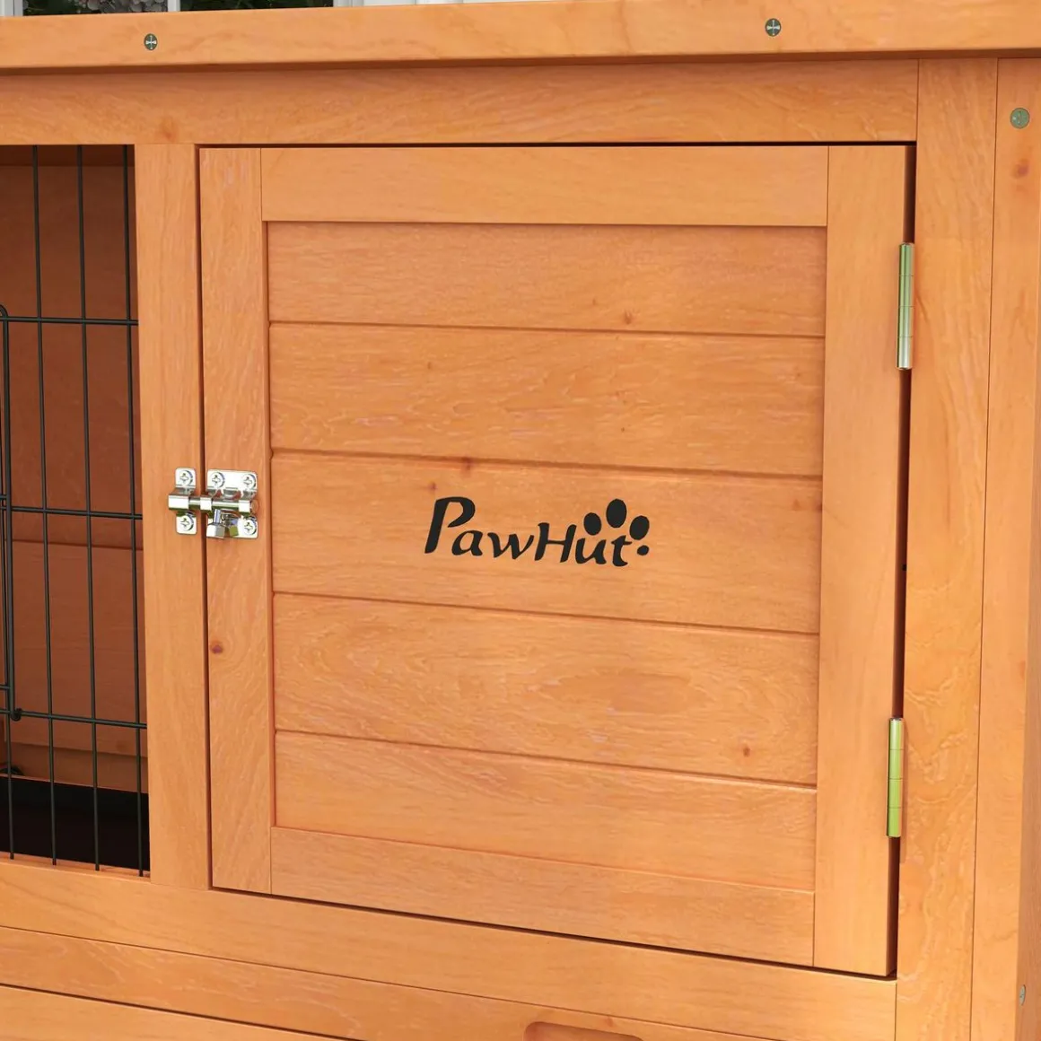 Clapier à lapin cage à lapin 2 étages 3 portes verrouillables bois pré-huilé