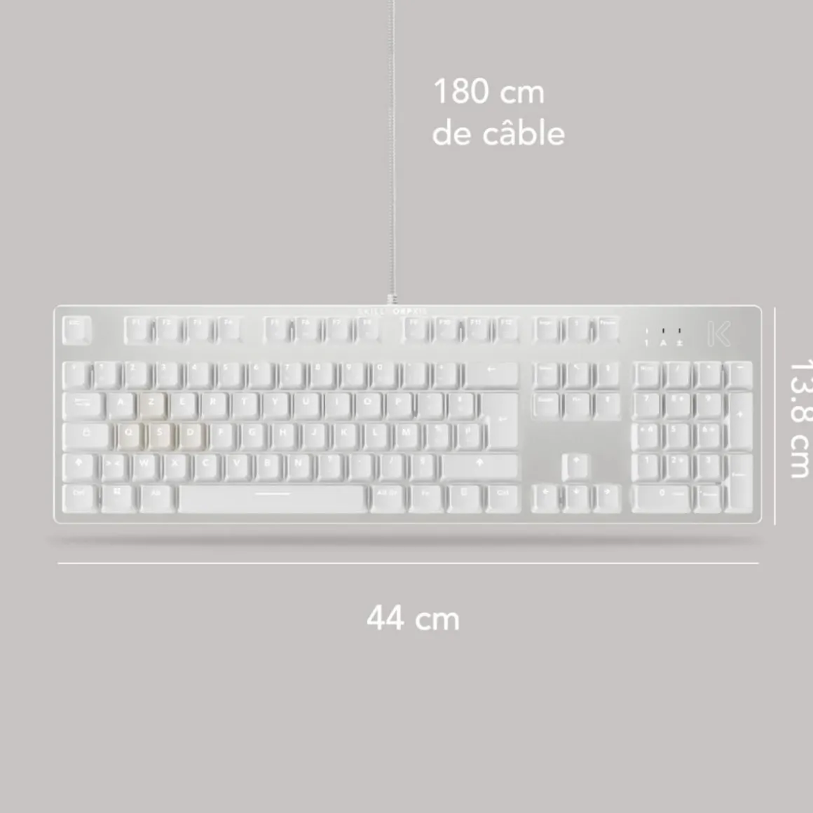 Clavier gamer K15 BLANC Progress