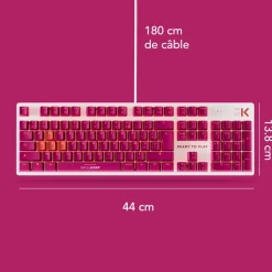 Clavier gamer K5 MAGENTA Access