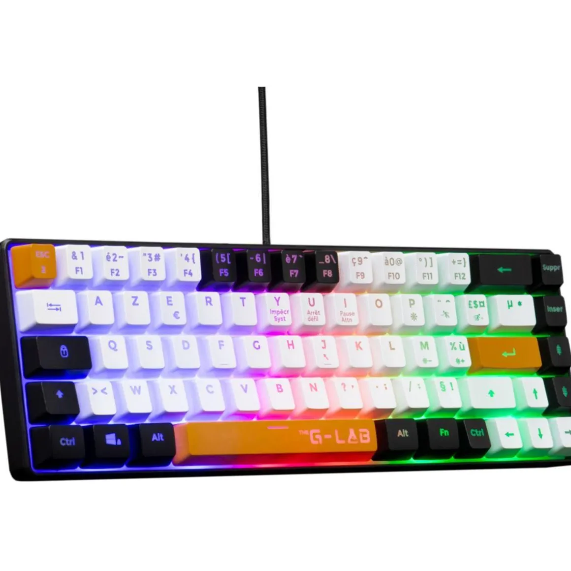 Clavier gamer KEYZ HYDRO FR NOIR/ORANGE/GRIS