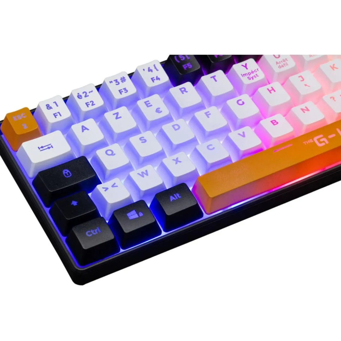 Clavier gamer KEYZ HYDRO FR NOIR/ORANGE/GRIS