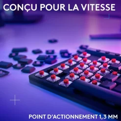 Clavier gamer sans fil G515 Lightspeed TKL tactile Noir