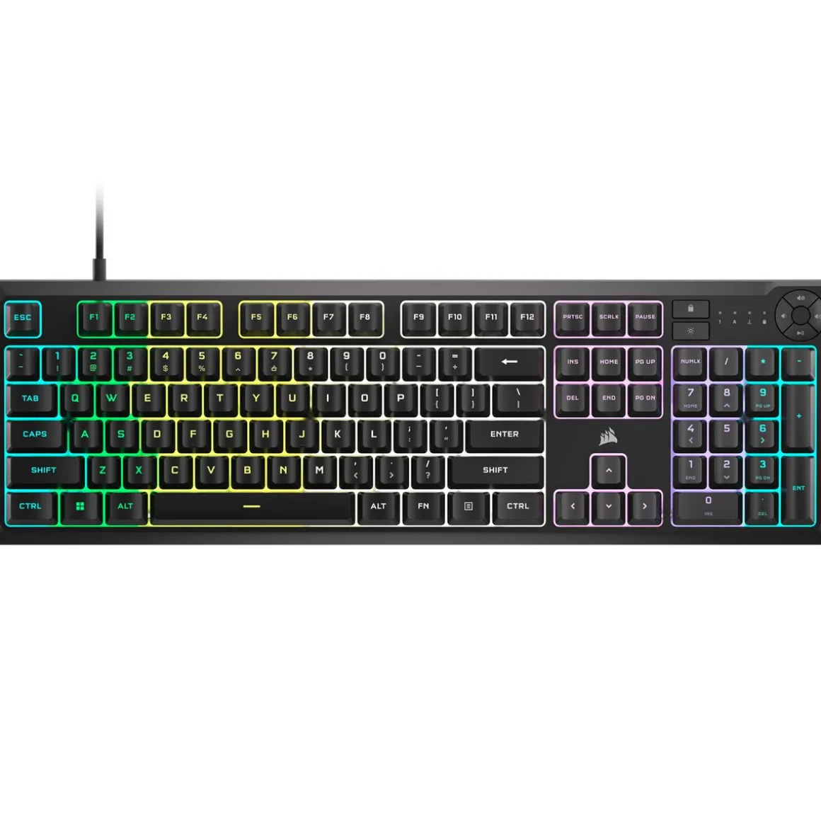Clavier gaming filaire à membrane K55 CORE24 - Noir