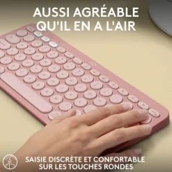Clavier sans fil Pebble 2 K380s Rose