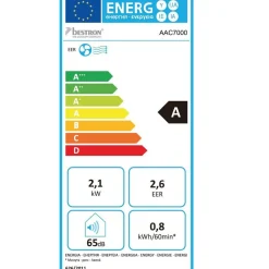 Climatiseur mobile monobloc 2100w 24m2 - aac7000
