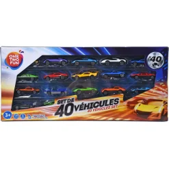 Coffret 40 voitures en métal