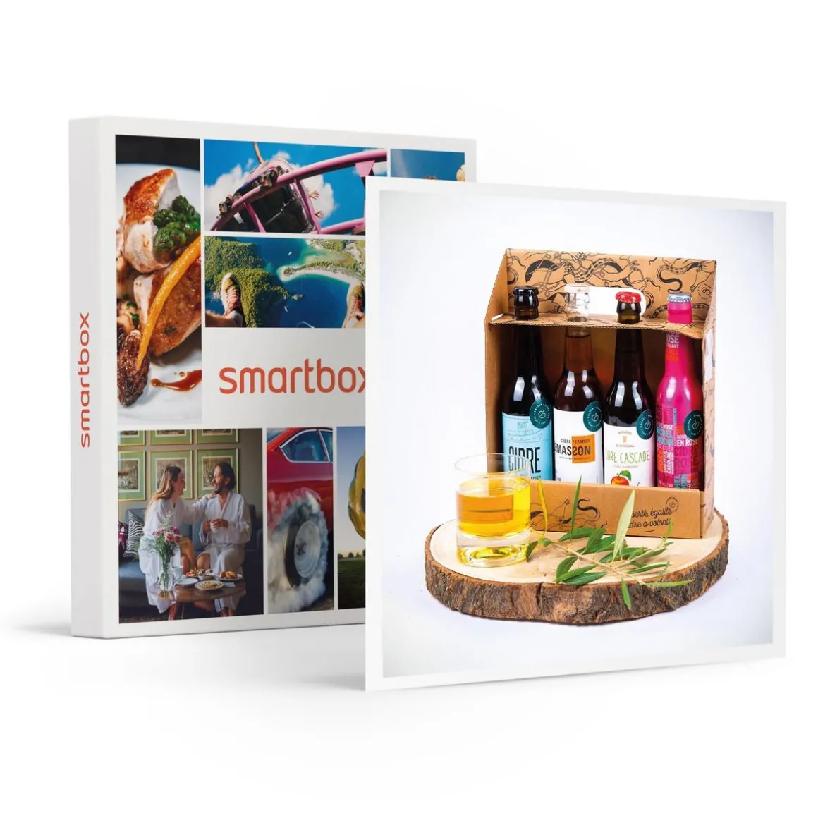 Coffret de 4 cidres artisanaux à recevoir et déguster chez soi - Coffret Cadeau Gastronomie