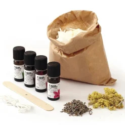 Coffret DIY bougies colorées et fleuries