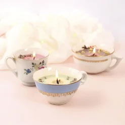 Coffret DIY bougies colorées et fleuries