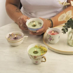 Coffret DIY bougies colorées et fleuries