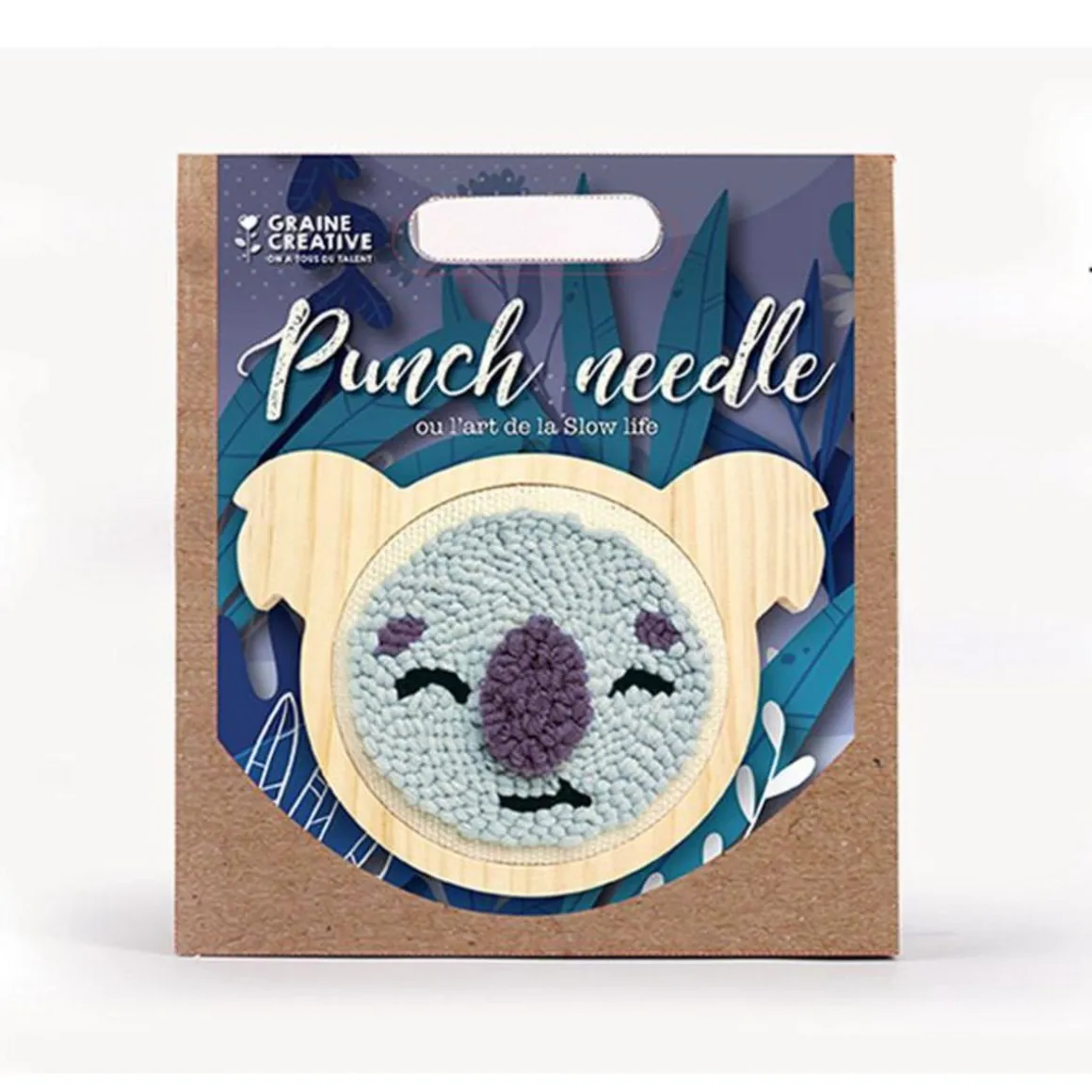 Coffret punch needle - Koala Ø 15 cm