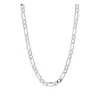 Collier / Chaîne Homme Argent 925 - Maille Figaro Alternée 1+2 - 50cm