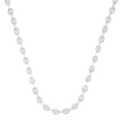 Collier / Chaîne Homme Argent 925 - Maille Grain de Café - 55cm