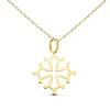 Collier - Médaille Croix Occitane Or 18 Carats 750/000 Jaune - Chaine Dorée
