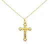 Collier - Médaille Croix Or 18 Carats 750/000 - Christ sur la Croix - Chaine Dorée